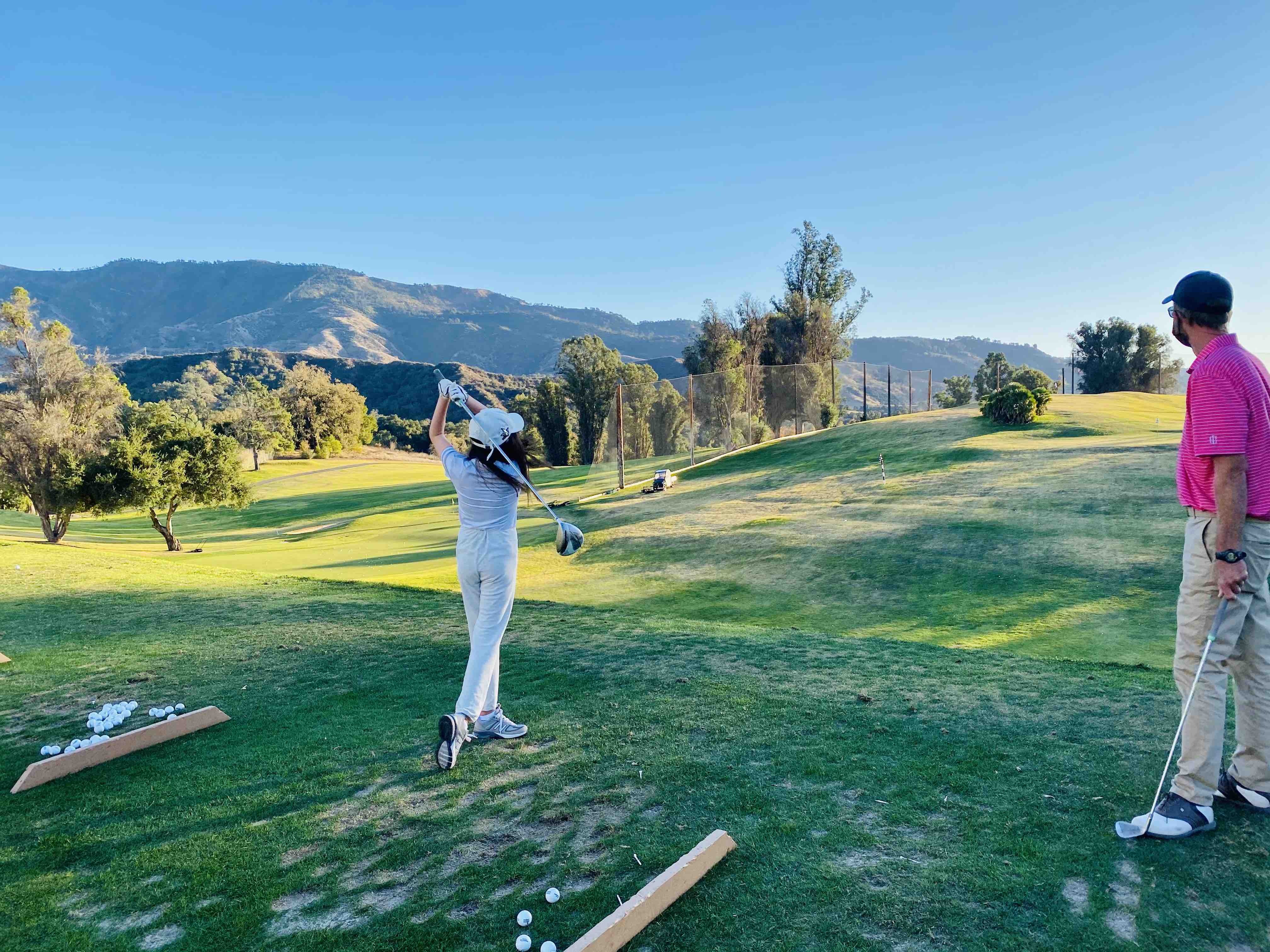 Imogen golf lesson