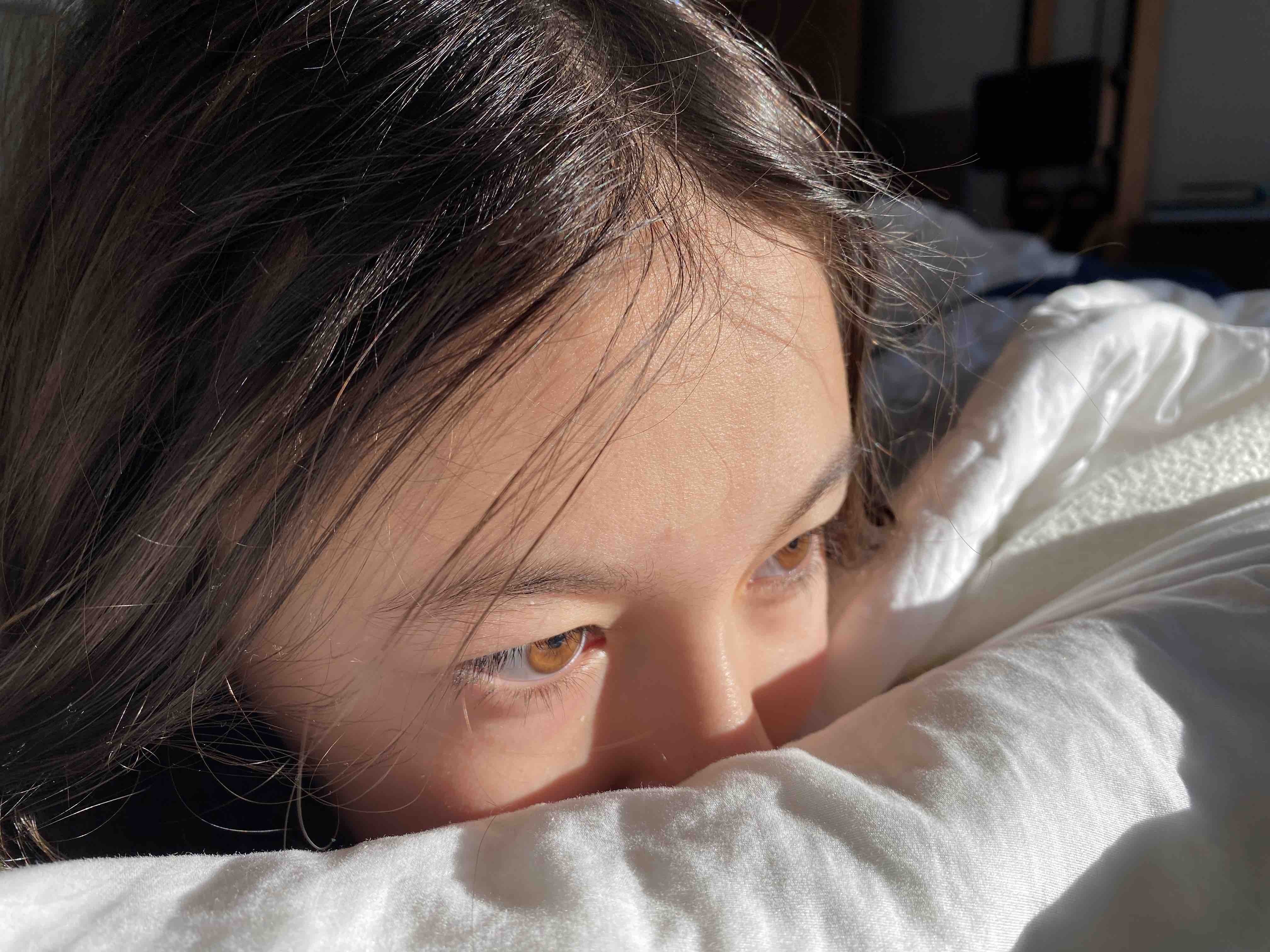 Imogen in bed
