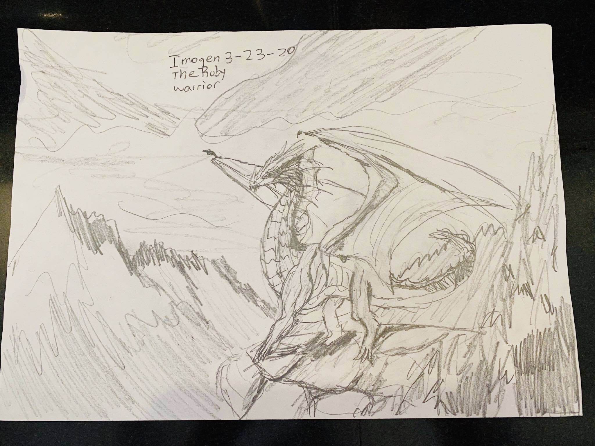 JAM in House dragon drawing