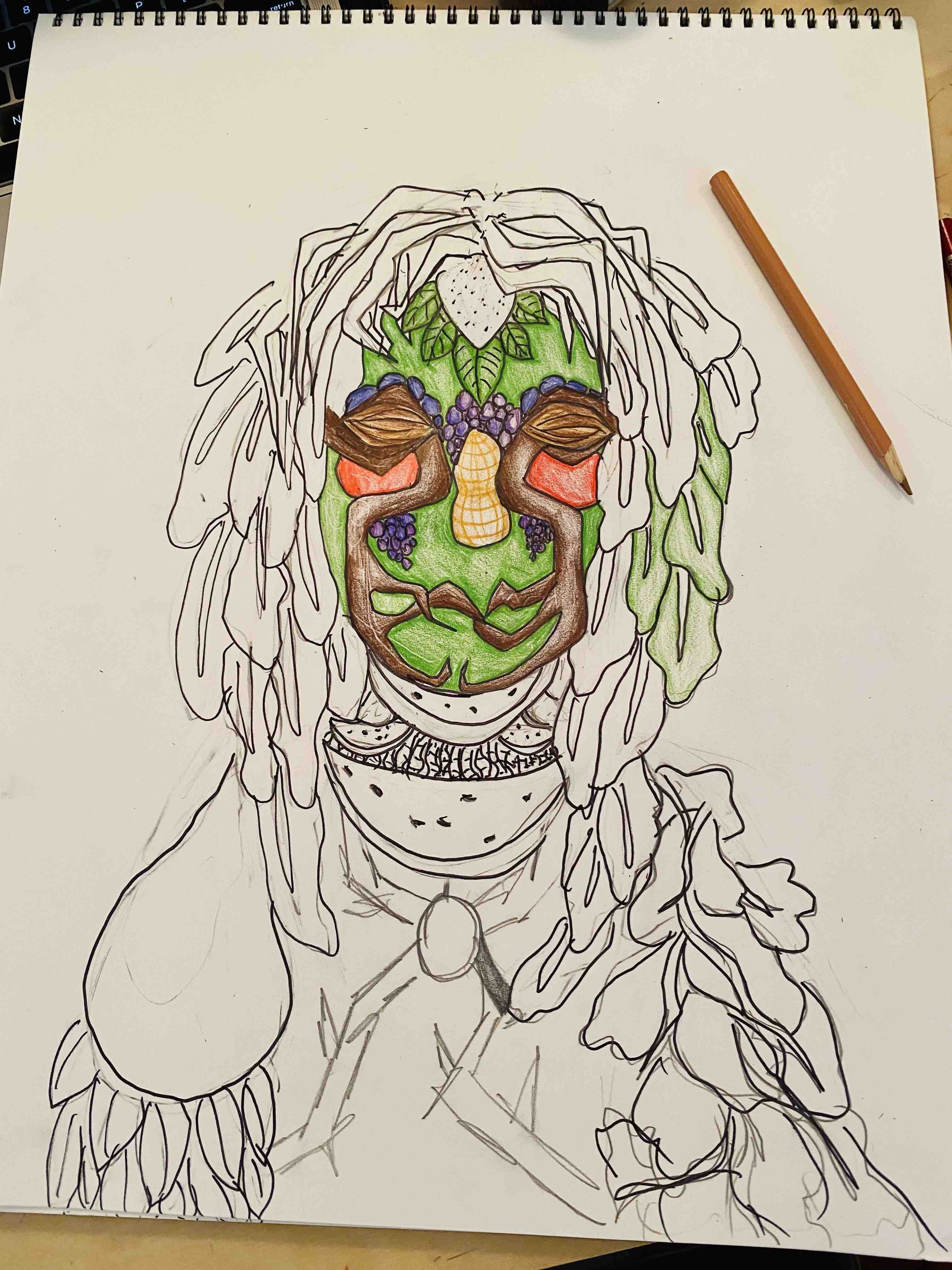 Self portrait wfood