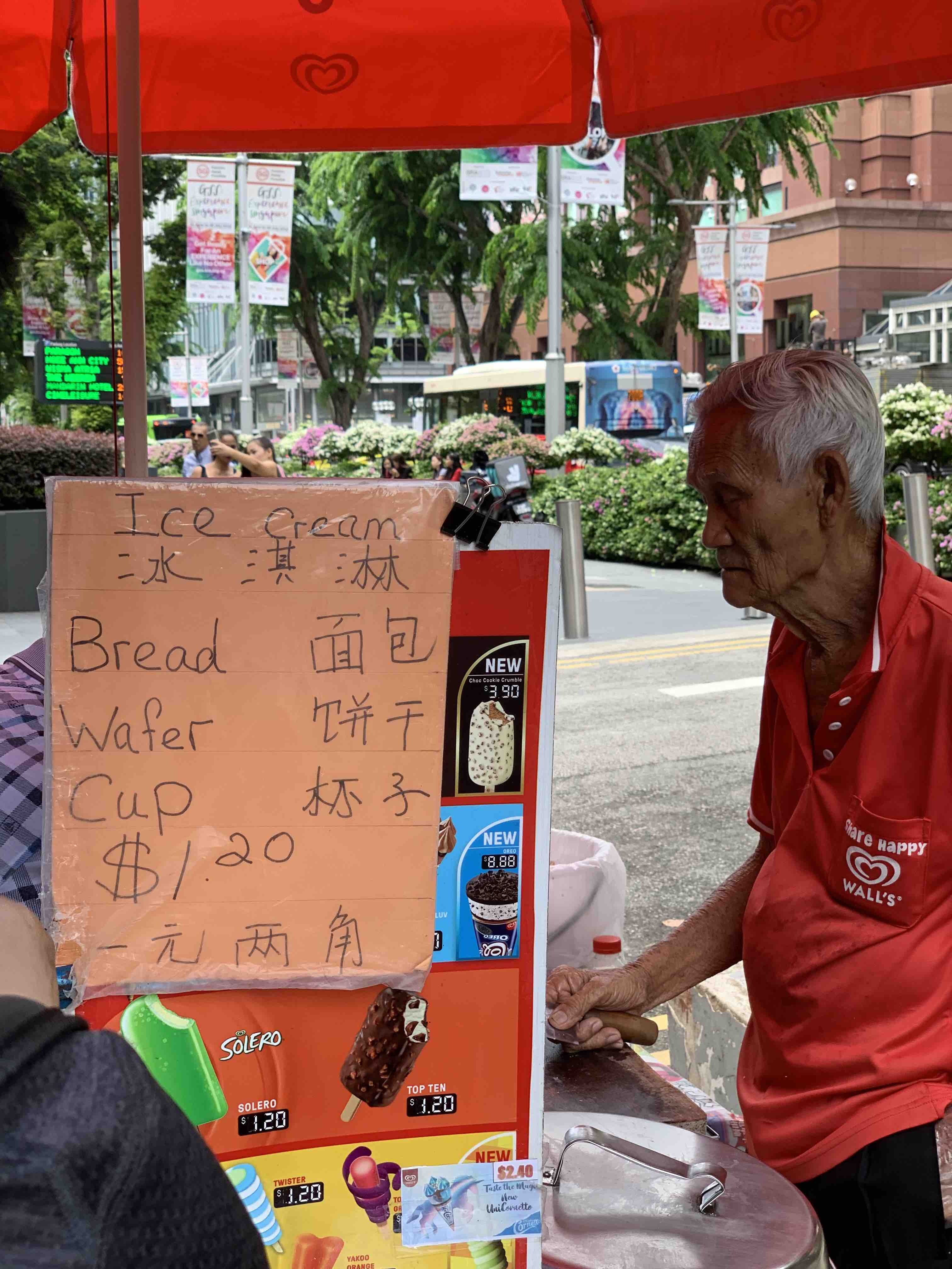 Singapore Orchard Road Ice Cream Sandwich