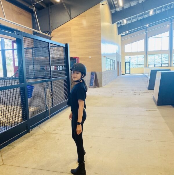 Imogen riding lesson