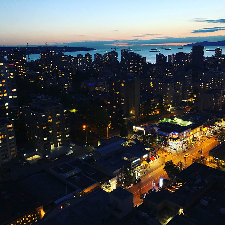 Vancouver kids travel dusk
